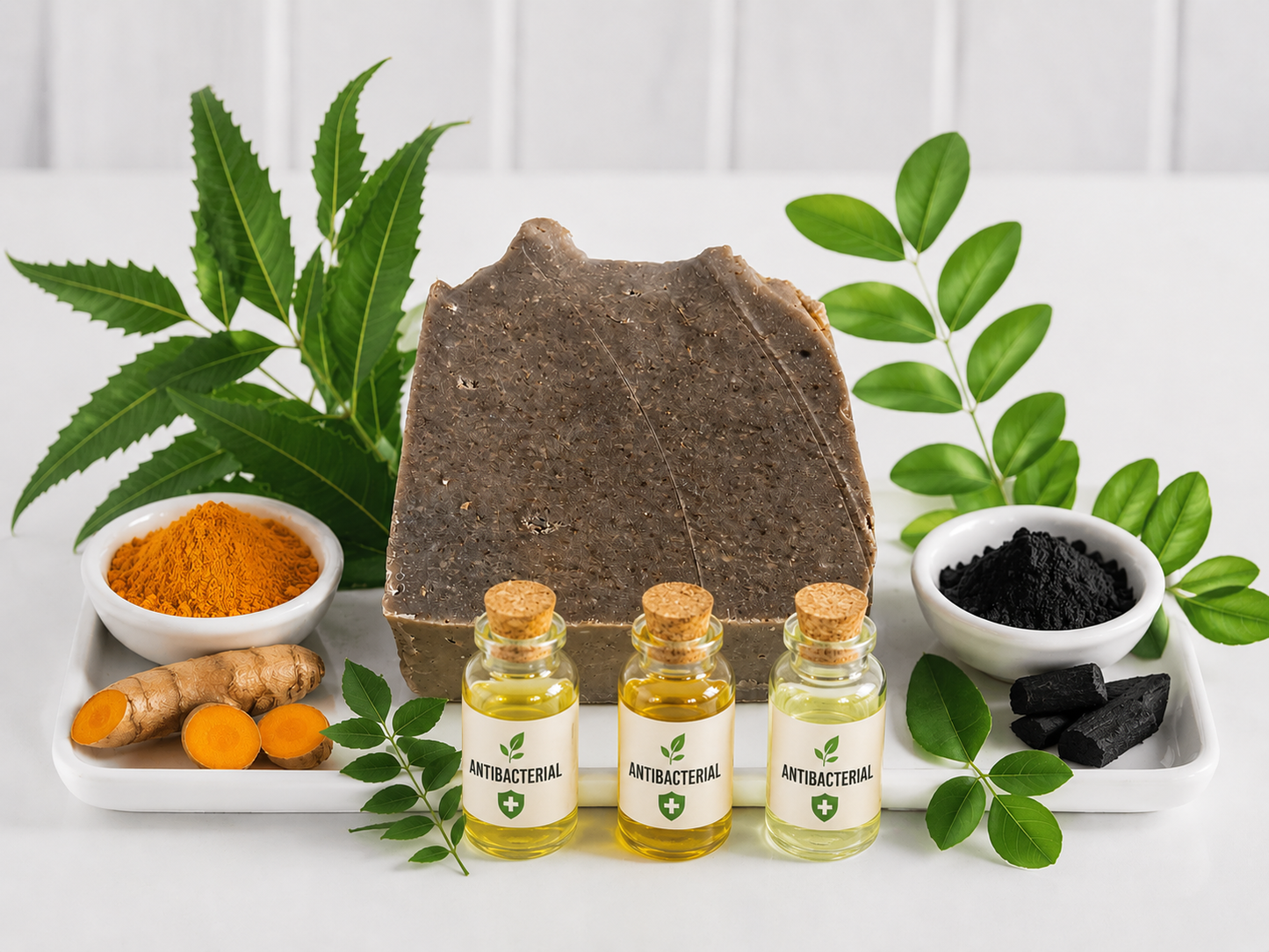 Lazulily Herbal Antibacterial Bar Soap. defense extract impurities, nourishing, moisturising.