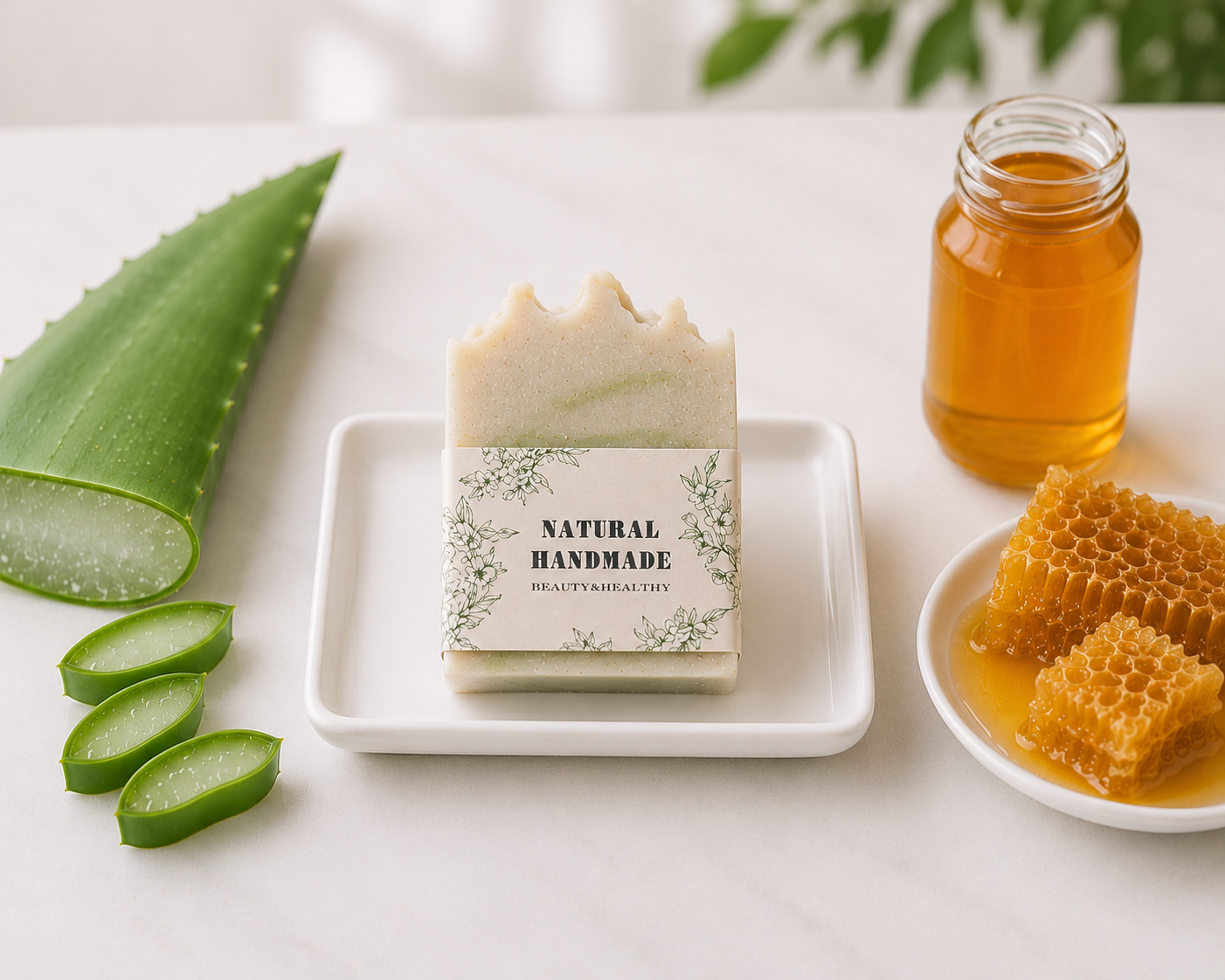 Lazulily Aloe & Honey Bliss Soap:   gentle cleansing,  comforting, moisturising  Natural nourishment