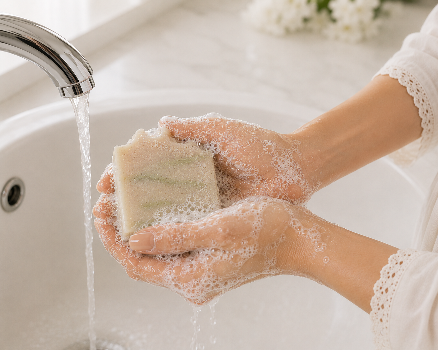 Lazulily Aloe & Honey Bliss Soap:   gentle cleansing,  comforting, moisturising  Natural nourishment