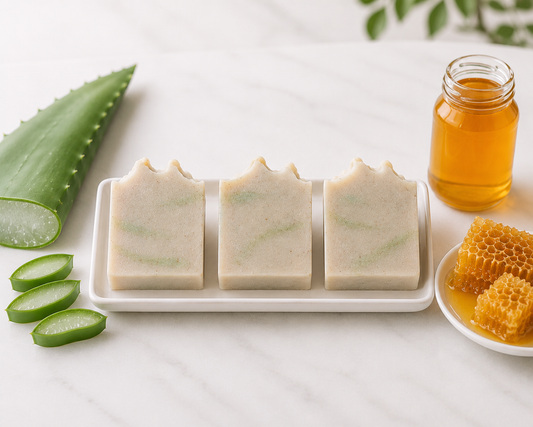 Lazulily Aloe & Honey Bliss Soap:   gentle cleansing,  comforting, moisturising  Natural nourishment