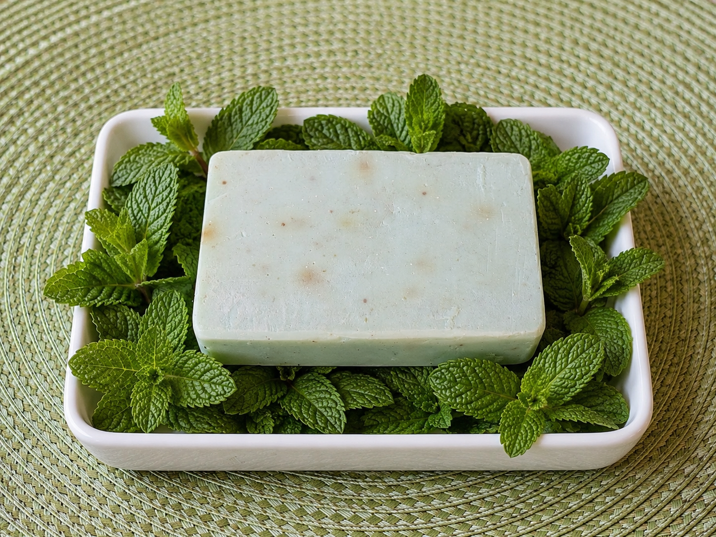 Lazulily :Peppermint & Green Tea Bar Soap: moisturising  refreshing  nourishing  comfort