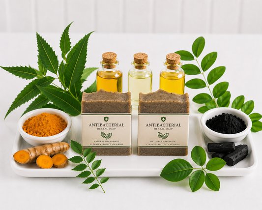 Lazulily Herbal Antibacterial Bar Soap.   defense extract impurities, nourishing, moisturising.