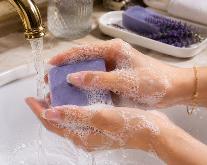 Lazulily: Lavender Camellia Oat Silk soap:  mosurising refreshing nourishing and  comforting.