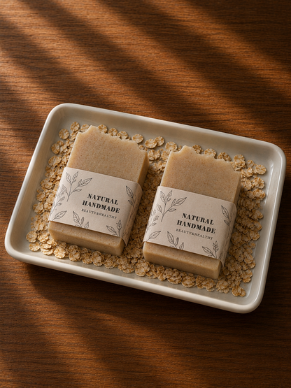 Lazulily, Oat Blossom bar Soap, gentle ,comforting, cleansing. moisturising.